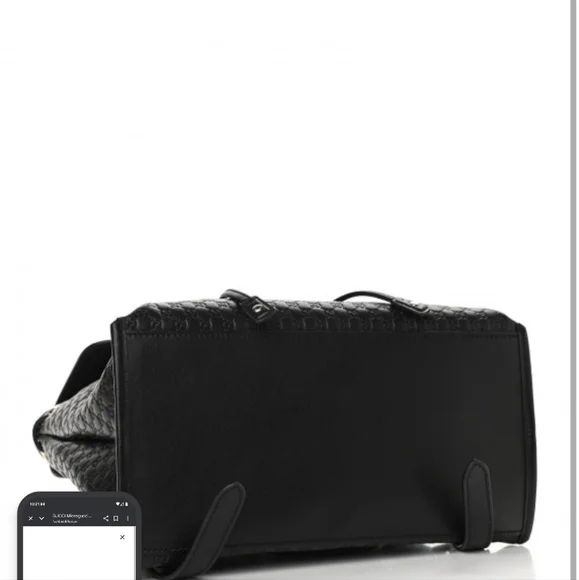 Gucci Black Microguccisma Backpack Purse - Picture 6 of 16